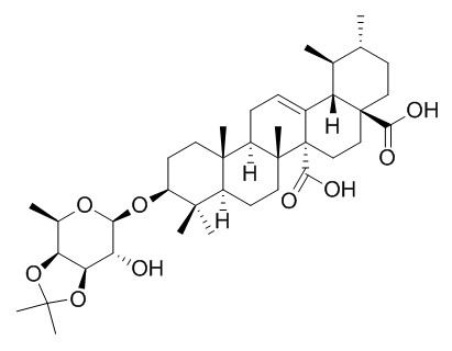 Quinovic acid 3-O-(3',4'-O-isopropylidene)-beta-D-fucopyranoside