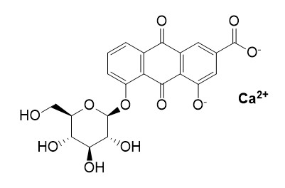 Rhein-8-glucoside calcium salt