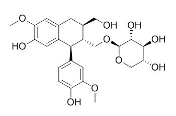 异落叶松脂素 9'-beta-D-吡喃木糖苷