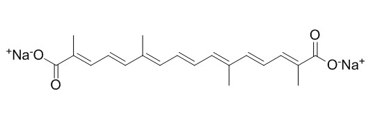 Trans sodium crocetinate