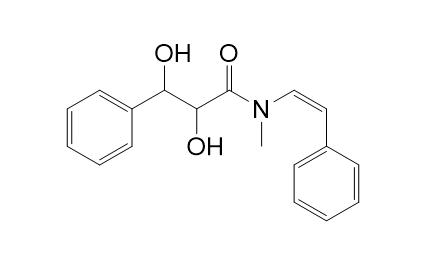 (-)-alpha,beta-Dihydroxy-N-methyl-N-[(1Z)-2-phenyle thenyl]benzenepropanamide