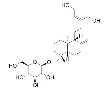 ent-Labda-8(17),13Z-diene-15,16,19-triol 19-O-glucoside