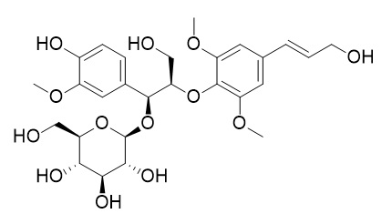 erythro-Guaiacylglycerol beta-sinapyl ether 7-O-glucoside