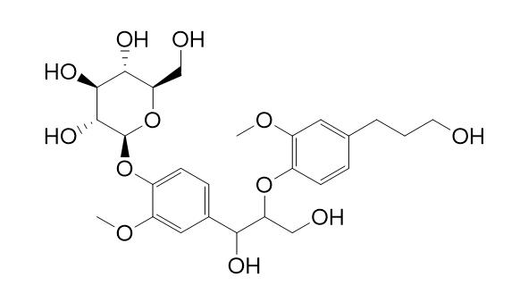 threo-7,9,9'-Trihydroxy-3,3'-dimethoxy-8-O-4'-neolignan 4-O-beta-D-glucopyranoside